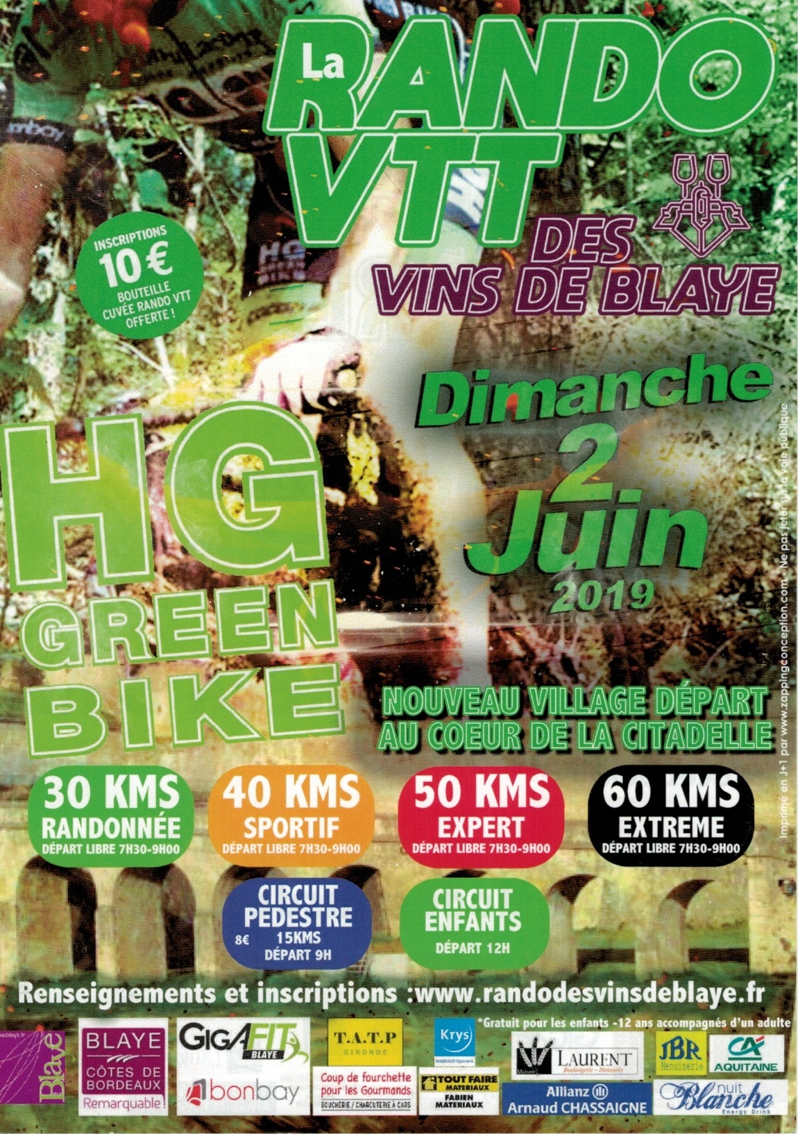 rando vtt a blaye